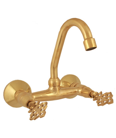 Sarı Klasik Osmanlı Lavabo Batarya