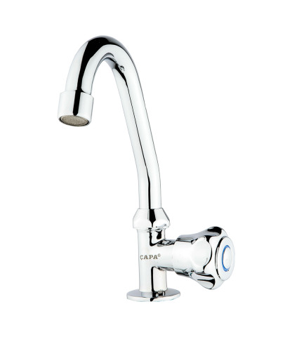 ÇAPA Sultan Mermer Üstü Tekli Lavabo Batarya (%100 Prinç Mamül)