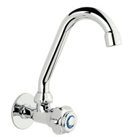 ÇAPA Taç Duvardan Tekli Lavabo Batarya (%100 Prinç Mamül)