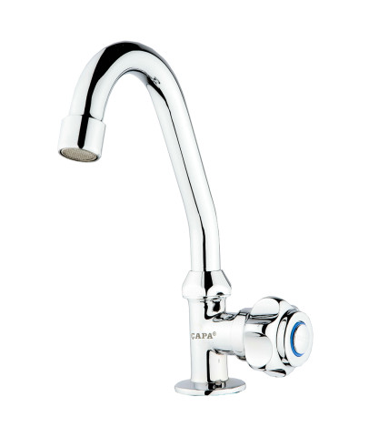 ÇAPA Taç Mermer Üstü Tekli Lavabo Batarya (%100 Prinç Mamül)